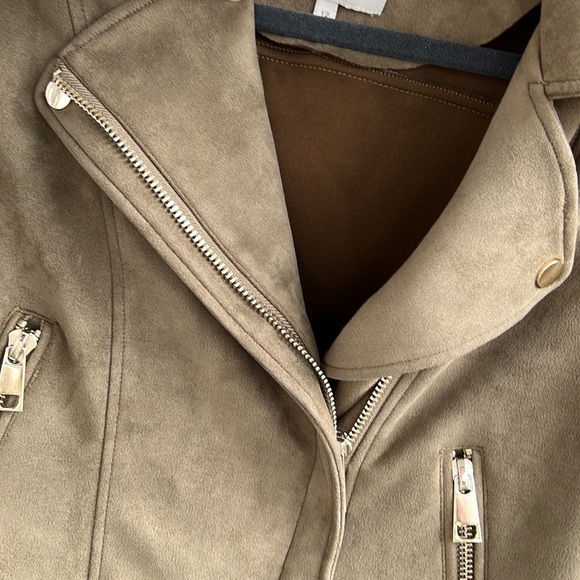 River Island Faux Suede Moto Jacket - Picture 5 of 7